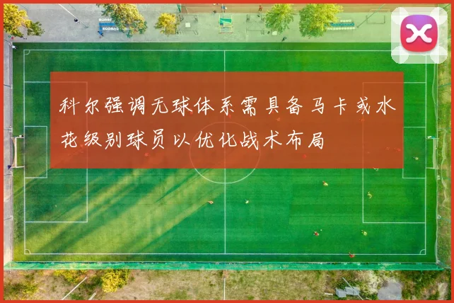 科尔强调无球体系需具备马卡或水花级别球员以优化战术布局